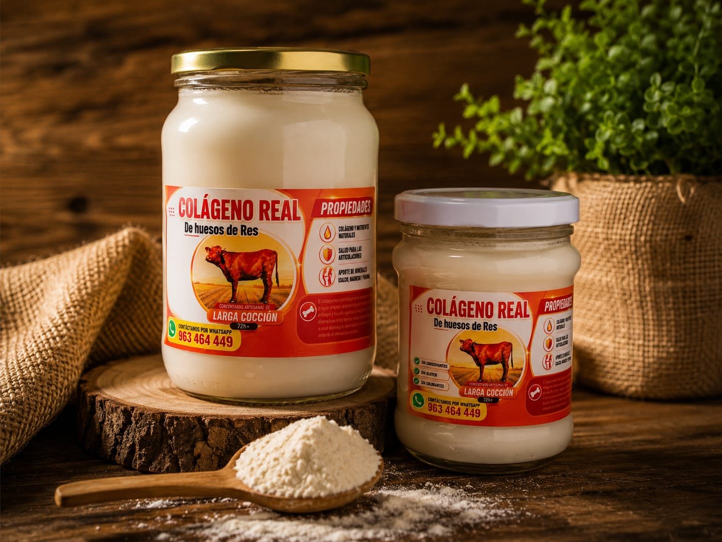 Colágeno Real de huesos de res